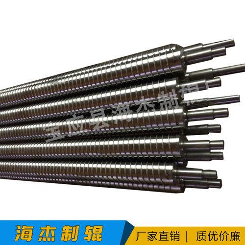 用于印染纺织布皮革 绕丝辊 不锈钢轴棍 镀铬 螺旋丝 扁丝圆丝T型