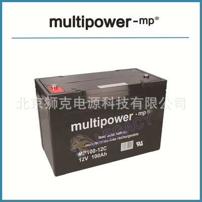 multipower蓄电池MP100-12C不间断电源铅酸免维护12V100AH电池