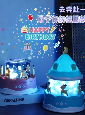 2025星空投影仪小夜灯玩具卧室灯满天星氛围六一儿童女孩生日礼物