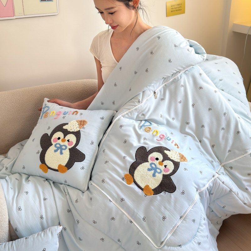 舒适/双层纱 抱枕被子两用二合一车用午睡车载毯子枕头被2025新款,居家布艺,抱枕被,淘宝优惠券,粉丝福利购,淘宝优惠卷