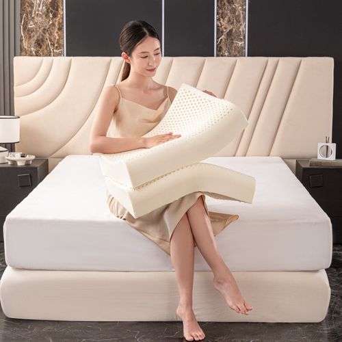 【加高加厚】泰国天然乳胶枕头深睡护颈椎高枕芯橡胶枕家用增高枕