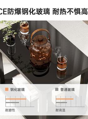 现边玻几沙发边柜喝客厅家用钢化璃茶几小桌WMI子简约代阳台茶小