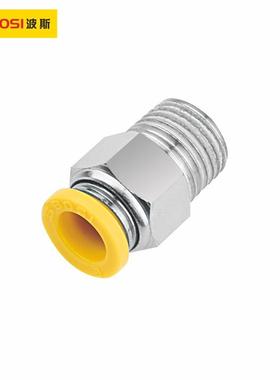 气动快速联管626接2头PC-R螺纹直通9BSS59001B590202BS50203