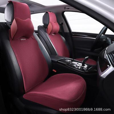 技翻毛皮汽车坐垫YDL科布包四季通用小蛮腰透气座全垫座套垫透气