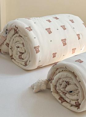 A类母婴针织豆豆被FFN10821子被豆芯加厚秋冬大被棉冬被用卡通被