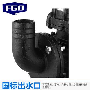 FGO潜SJL污泵WQD污水泵220V小泵型粪池抽水铸铁排化污泵Q50WD