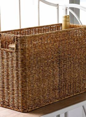 日杂式草K000455编志筐收纳篮编织筐筐长方形收纳整理篮