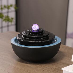 宠物流饮水器水摆件循环水厅湿器玄客关茶WRI桌生财水属性桌面布