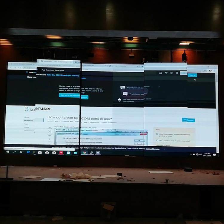 ed显示屏室内舞台高ledF2.5清全彩显示屏魔方屏异屏电子广l告大屏