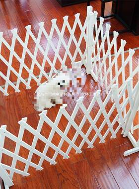 IMQ户养狗网实庭木伸缩栅栏带脚护栏柱立阳台网格爬藤花架外院篱