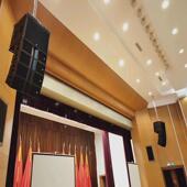 源防有水音线阵音响业舞台演出响专多功能酒店840宴会厅音响生产