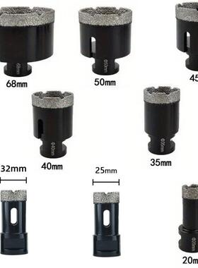 8PCS20-8mmM14螺纹金刚石组NBI套石大理开孔6器干打钻