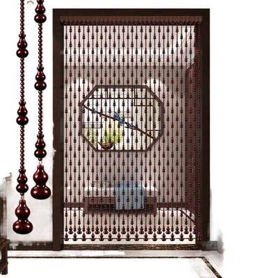 桃葫芦门水晶珠隔断木玄关客厅卧室S3PsY3g6卫生间对帘门帘风水挂