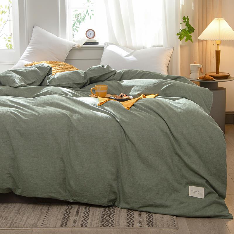 100水洗夏棉被生套单件纯棉被罩单人学宿舍被单纯F7679S65色季三