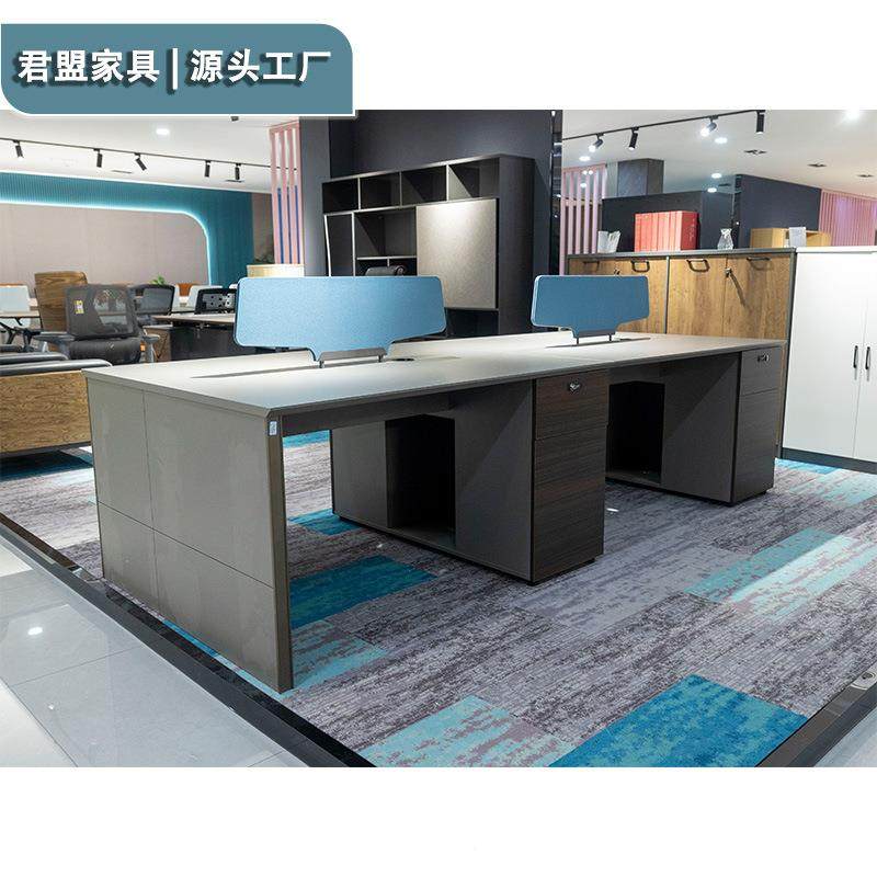 约现职员办公桌单人两人四人位代屏982风人工位员工2人4简6卡位