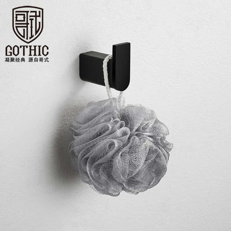 哥式GOTHIC北欧铜黑色浴室挂钩挂衣钩衣帽挂钩 卫生间墙壁