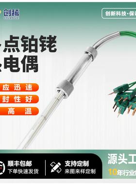 厂家直销多点铂铑热电偶WRPS型温度传感器高精度耐高温光伏新材料