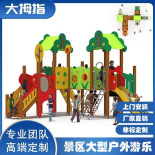 户外大型PE板滑梯组合塑料儿童不锈钢滑梯幼儿园景区公园游乐设施