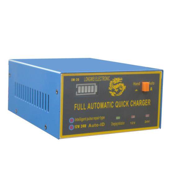 铅酸蓄电池电瓶充电机12V10A 24V7A汽车摩托机脉冲恒压恒流充电器