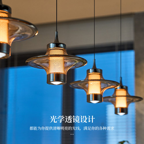 意式极简餐厅吊灯高级感吊灯设计师款氛围感飞碟艺术餐桌新款灯