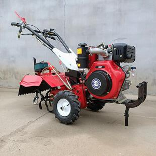 果园硬地柴油松土机 丘陵山坡开沟培土机 全新小型大棚四驱旋耕机