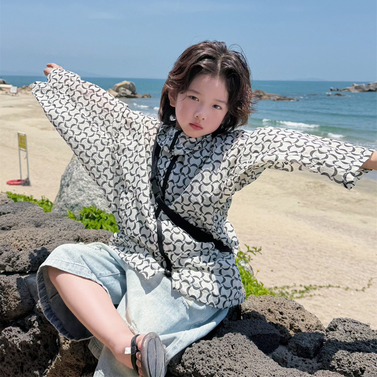 男童防晒衣2026新款儿童薄款透气防晒服洋气防紫外线外套