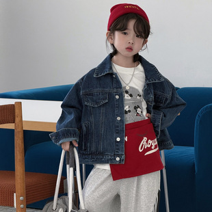 奶酪与喵童装男童外套2026年春季新款韩版酷帅牛仔外套中大童上衣