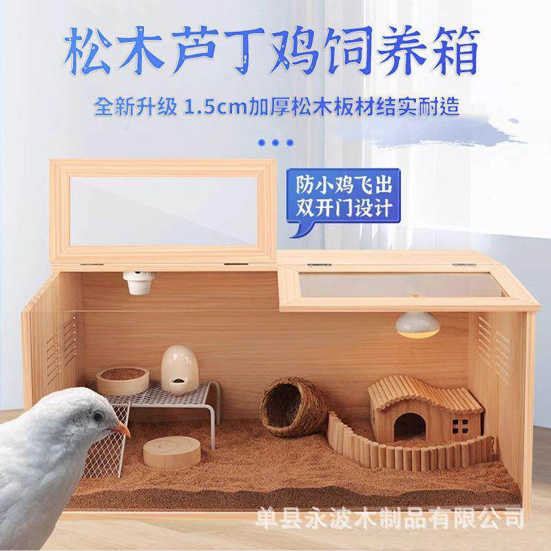 松木芦丁鸡饲养箱加厚育雏养殖专用宠物仓鼠窝恒温造景别墅宠物