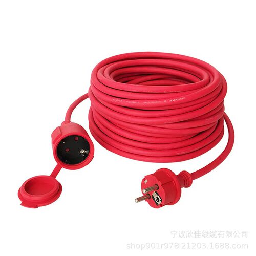 出口室外延长线欧规插头电源延长线法式延长线5M10M15M20M