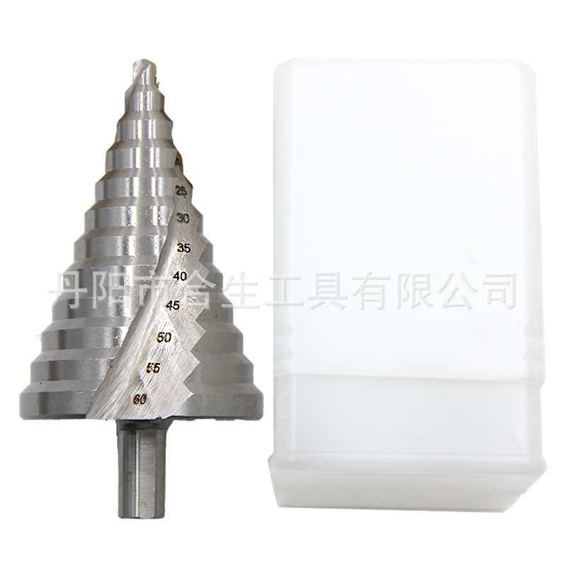 6-60mm大尺寸开孔器高速钢螺旋槽阶梯钻白钻塔钻三角钻多功能钻头