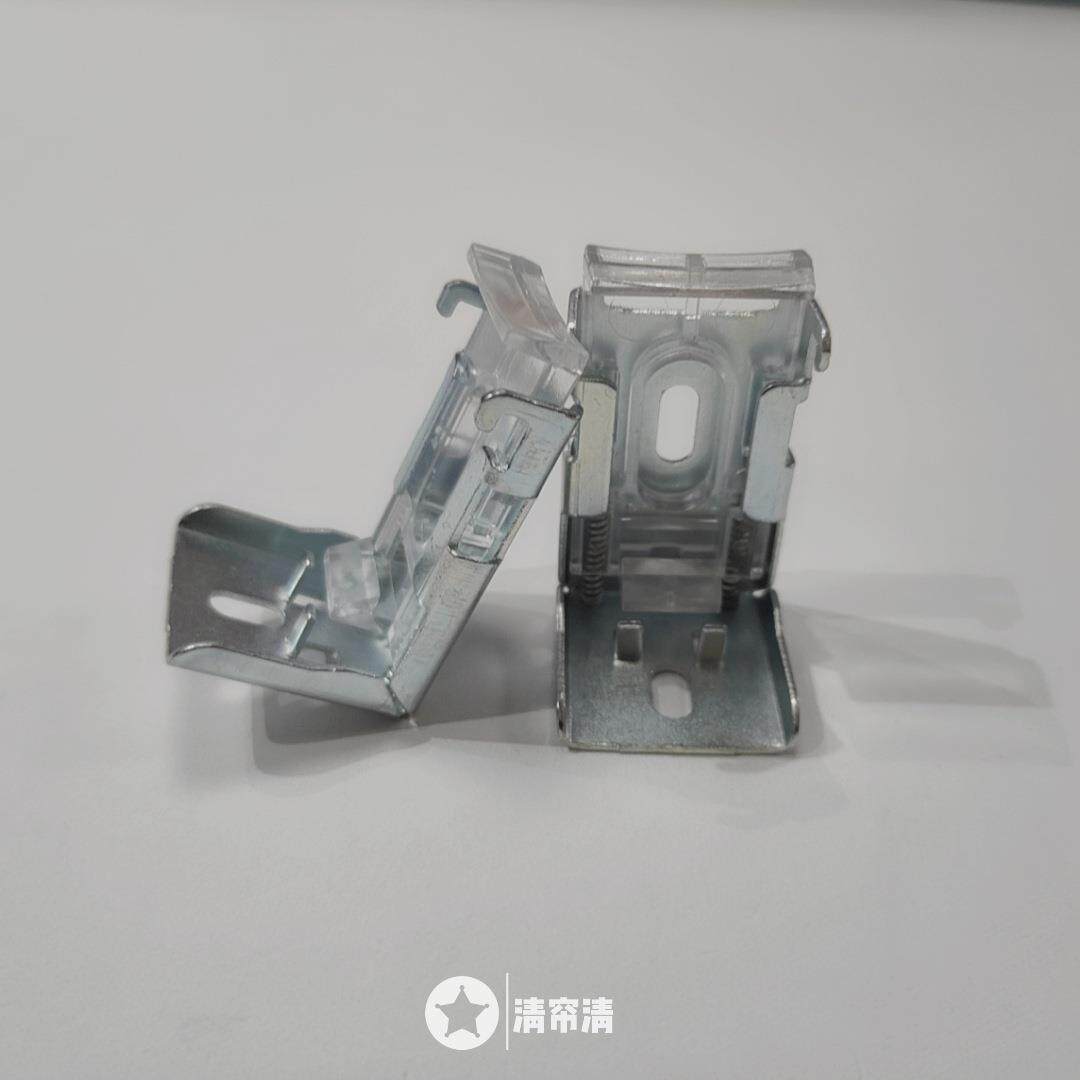 铝合金PVC百叶窗帘弹簧码固定安装配件 顶装侧装安装码零件材料