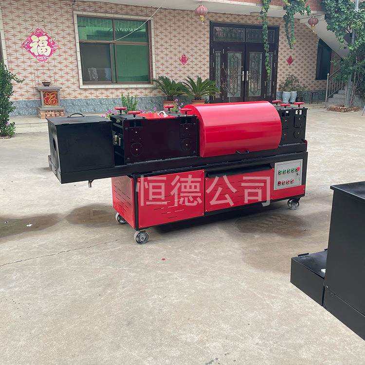 多功能钢管除锈刷漆一体机废旧脚手架大棚管双曲线调直机厂家