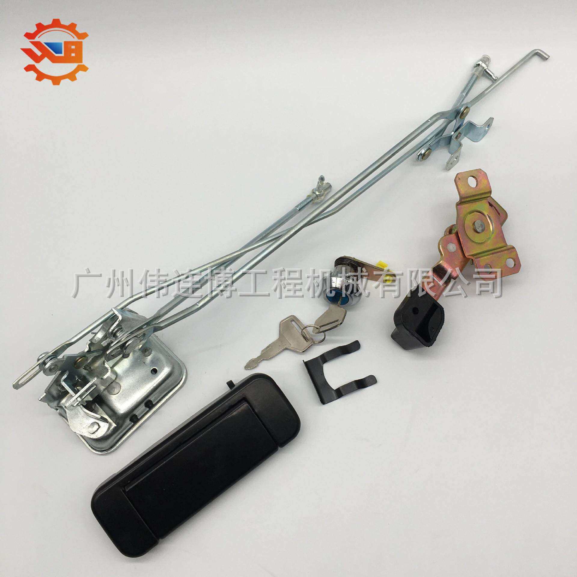 三一挖掘机配件SY55/65/75C-9/135C/200-8驾驶室门锁总成锁芯锁块