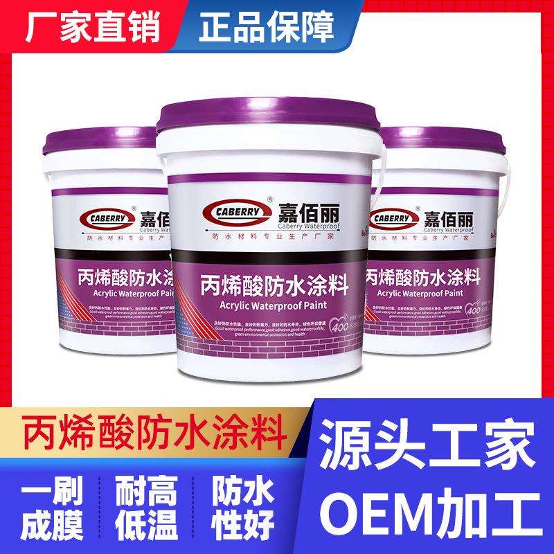 专业可出口CABERRY 水泥基屋面屋顶防水 墙面和地面外墙防水涂料
