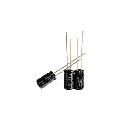 厂家直销JWCO电解电容16V220uF直插电解电容220uf16V 6*12mm