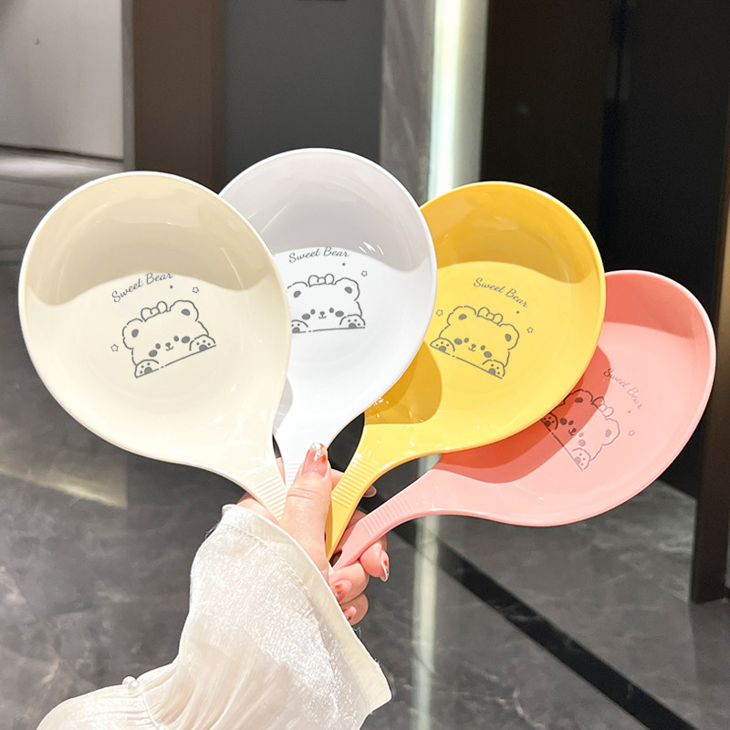 高颜值手柄大勺子食品级塑料吃面条嗦粉神器家用聚餐吃火锅大汤勺