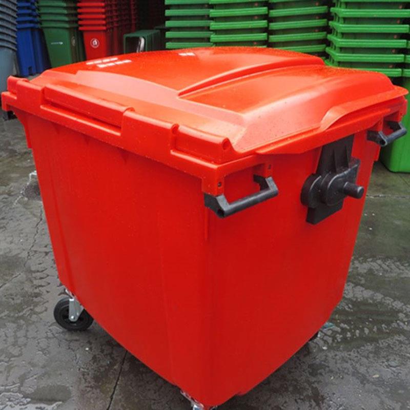 环卫垃圾桶660L升大型户外商用保洁专用分类垃圾箱挂车市政1100L