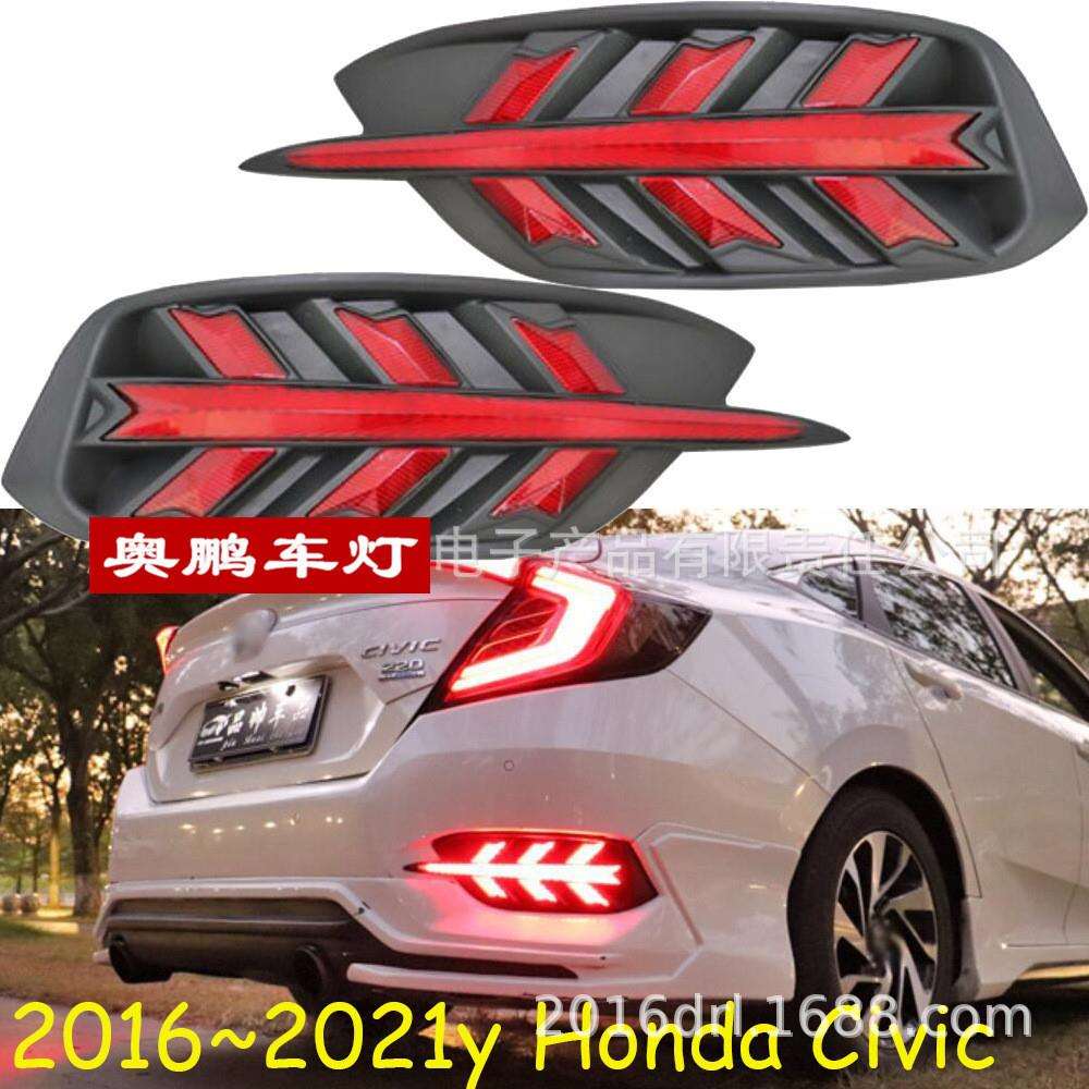三厢车2016~2021飞机款思域刹车灯LED后杠灯尾灯Civic rear light