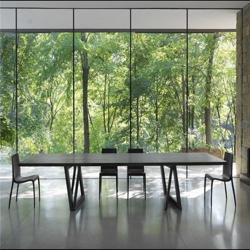 简约现代工业风复古办公桌大型洽谈桌LOFT会议桌实木长桌工作桌台