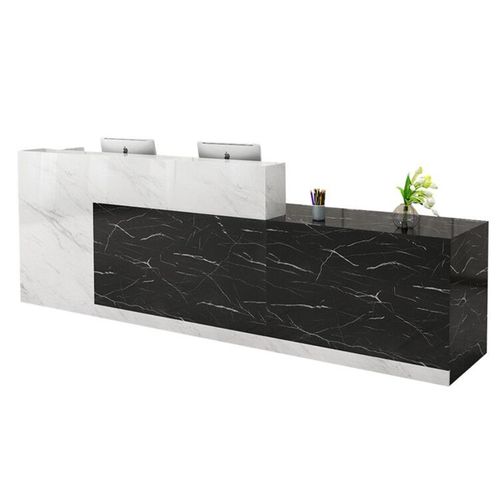 收银台柜台前台接待台简约现代美容院服装店咨询台烤漆定制吧台桌