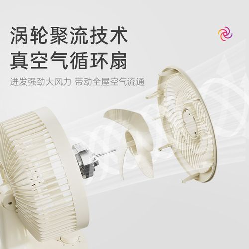 桌面小风扇小型台式空气循环扇家用台扇办公室摇头迷你台式电风扇