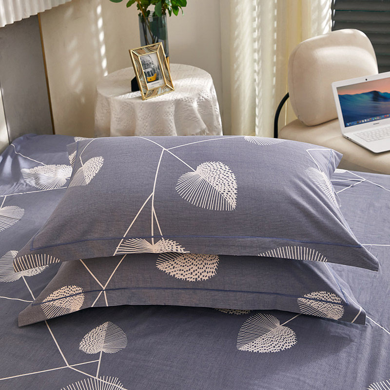 枕套纯棉磨毛一对装加厚全棉枕芯套单人枕头套子48x74cm冬季两只