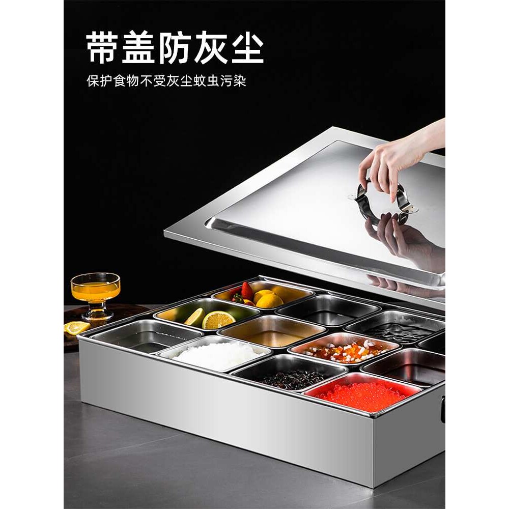 商用调料盒不锈钢调味罐组合套装摆摊饭店食堂酒店厨房佐料盒新品