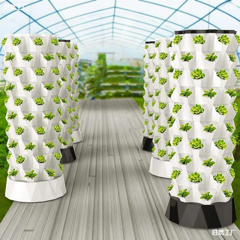 种植塔雾培立体大棚种植模式栽培蔬菜塔菠萝气雾无土栽培栽垒德株