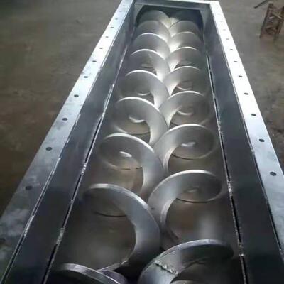 不锈钢连续无轴螺旋输送机叶片 铰龙Shaftless screw machine