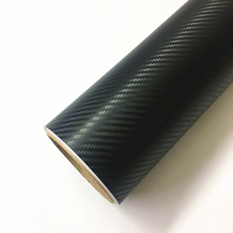 3D碳纤车贴碳纤维贴纸 汽车贴纸 手机贴纸 1.27x30M黑色足30米!