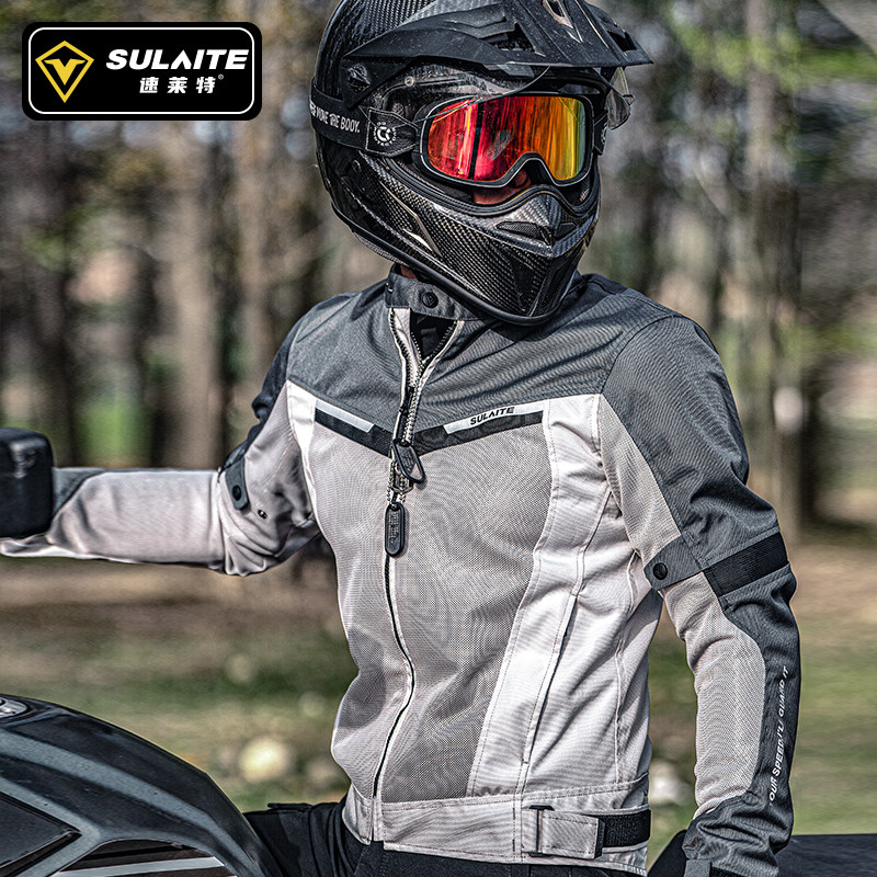 夏季骑行服摩托车机车服男女网眼透气防摔夹克骑士服赛车服软甲衣