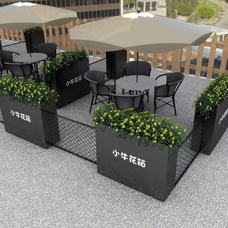 苏州不锈钢户外花箱组合市政销售楼商业广场花槽庭院围栏花盆定制,商业/办公家具,花坛/花箱,淘宝优惠券,粉丝福利购,淘宝优惠卷