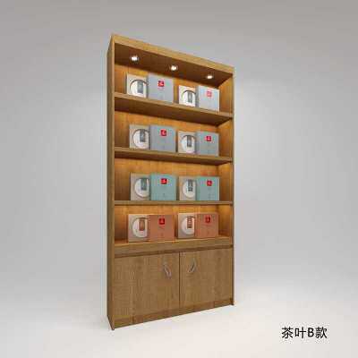 实木红酒柜展示柜白酒柜展示架超市烟柜茶叶柜陈列柜特产货架展柜