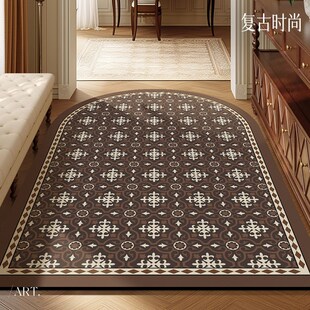 美式复古地垫入户门垫进门玄关门口可擦免洗耐脏脚垫自由裁剪地毯